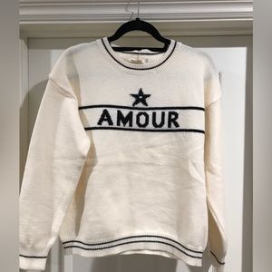 Amour Sweater NWT from Paris